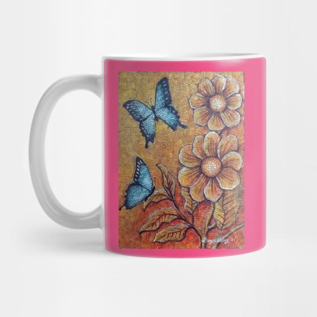 Flowers and Butterfly by Yudi's-Craft